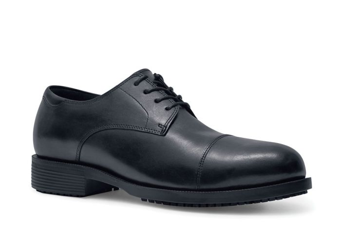 Mens black steel toe dress shoes