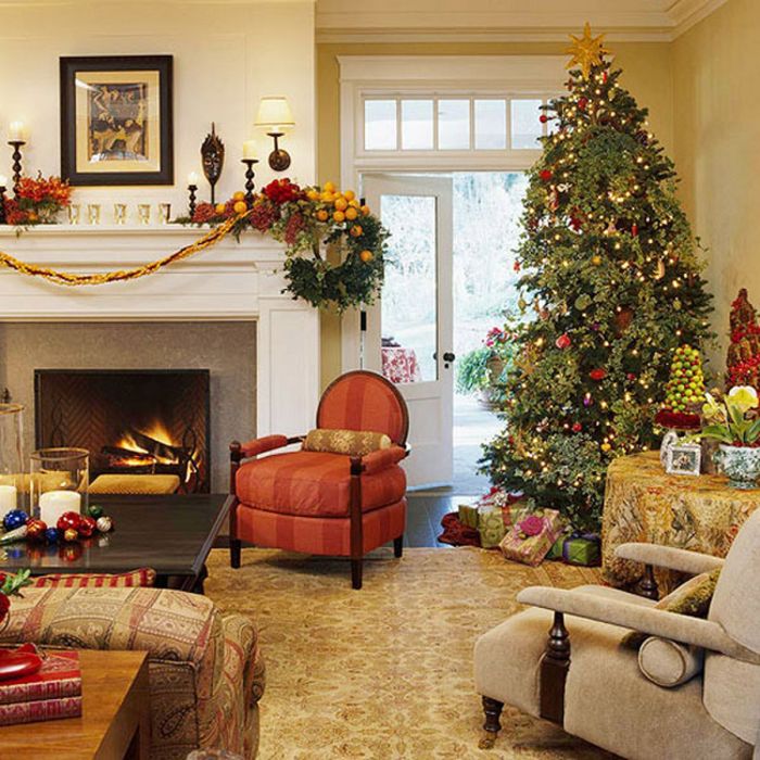 How to decorate living room for christmas