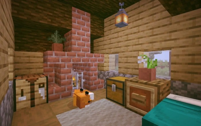 How to decorate minecraft room