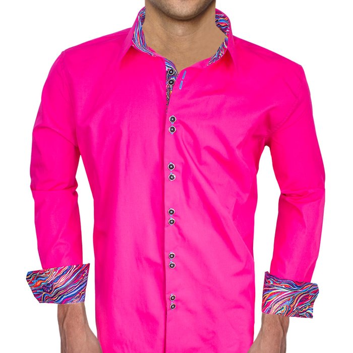 Mens pink dress shirts