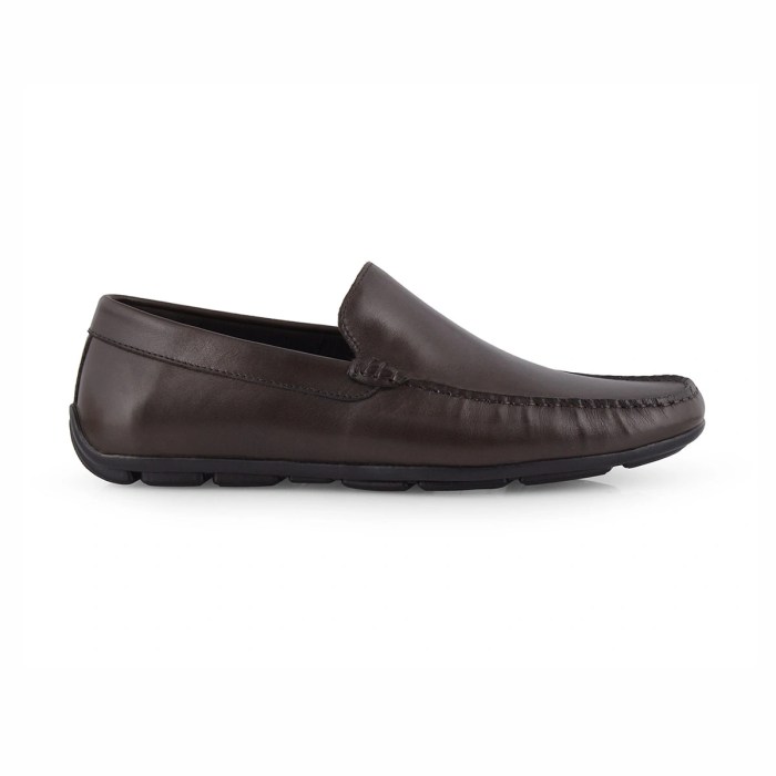 Siraj softmoc brown dress shoes men slip