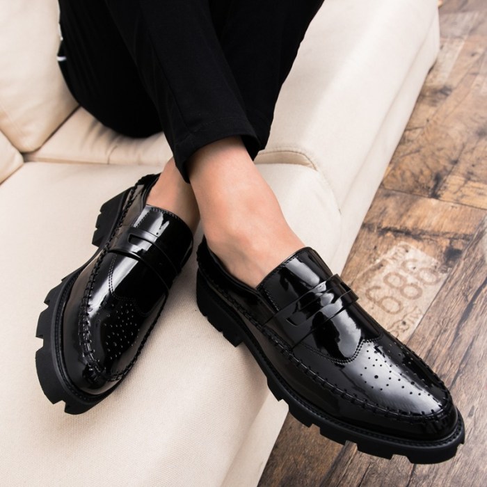 Mens thick sole dress shoes