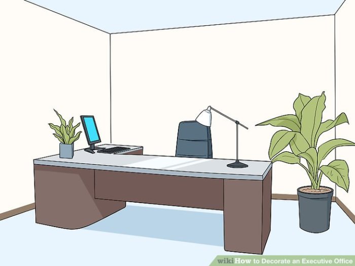 How to decorate an executive office