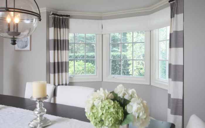 How to decorate a bay window area