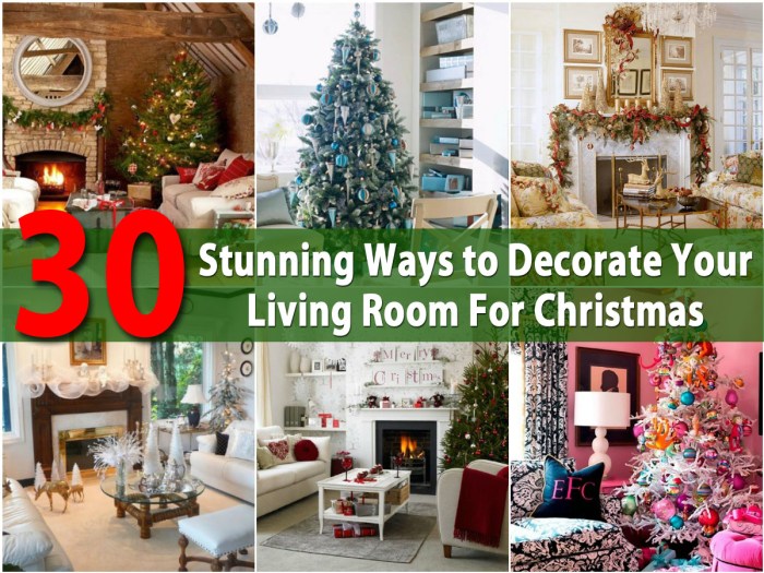 How to decorate living room for christmas