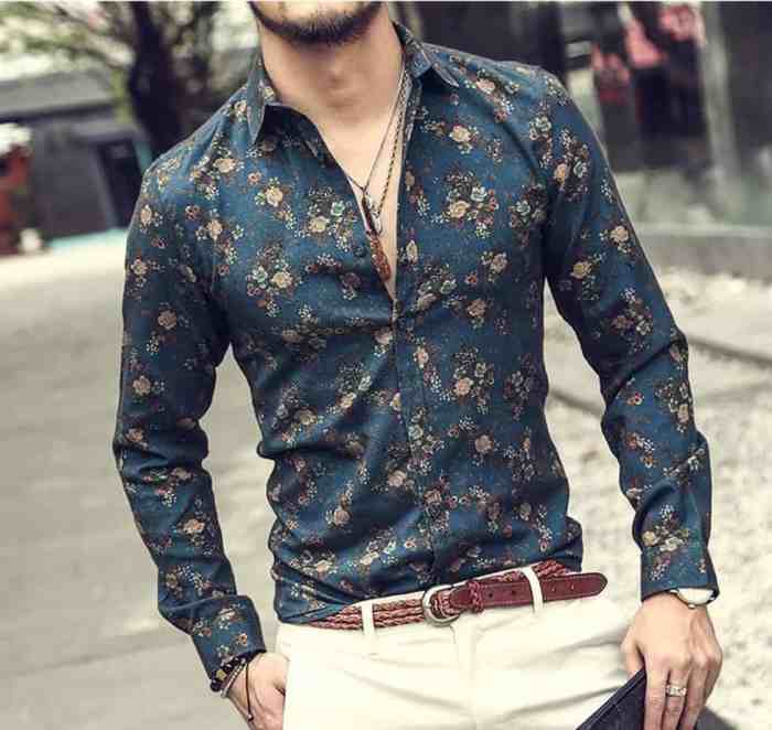 Floral dress shirts for men