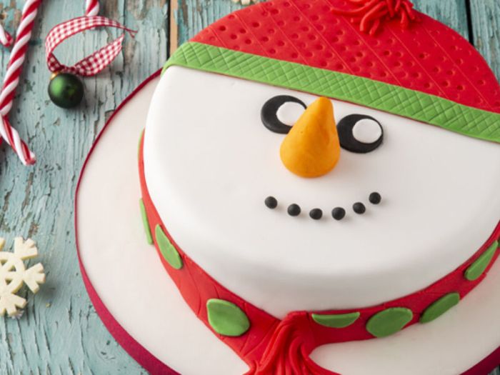 How to make fondant christmas gift box decoration