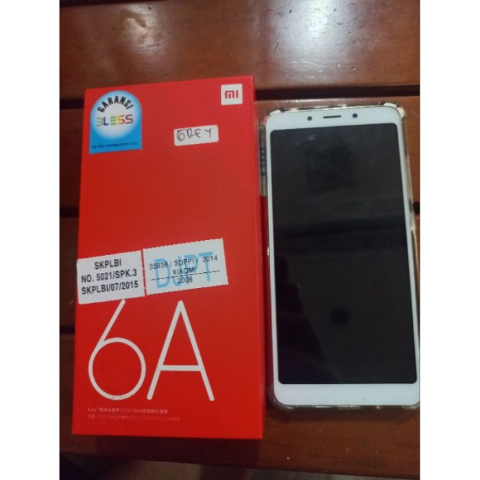 Harga hp xiaomi 6a second