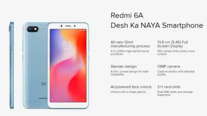 Harga hp xiaomi redmi 6a terbaru 2018