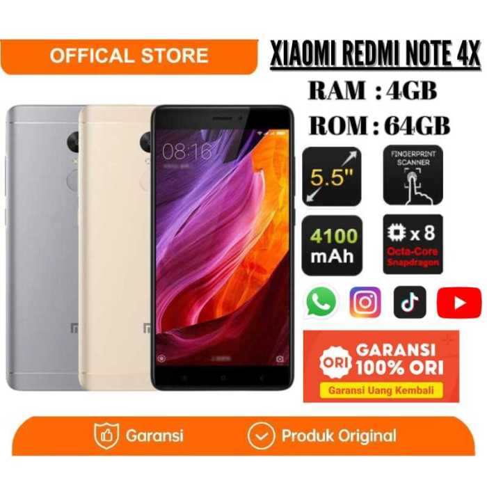 Harga hp xiaomi 4x ram 4gb