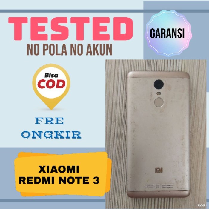 Harga hp xiaomi mi note 3 bekas